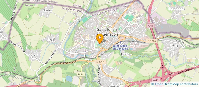 localisation de l'entreprise SCI RED HARPS  MONTREVEL