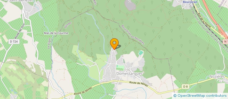 localisation de l'entreprise SCI REDAUDINE  DOMESSARGUES