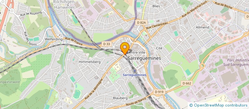 localisation de l'entreprise SCI REDBLOCH  SARREGUEMINES