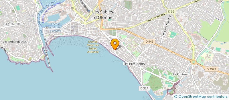 localisation de l'entreprise SCI REDIER F.I. à LES SABLES D'OLONNE