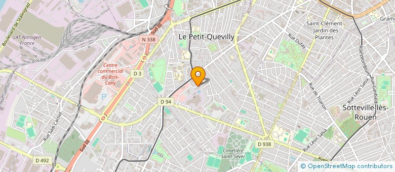 localisation de l'entreprise SCI REDINA à LE PETIT-QUEVILLY