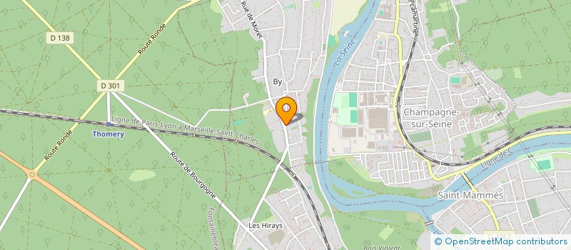 localisation de l'entreprise SCI REDIS  THOMERY