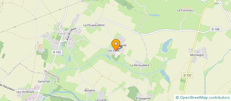 localisation de l'entreprise SCI REDNAOMI  BEAUSSAIS-VITRE