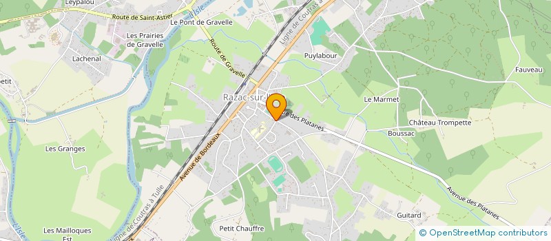 localisation de l'entreprise SCI REDON  RAZAC-SUR-L'ISLE