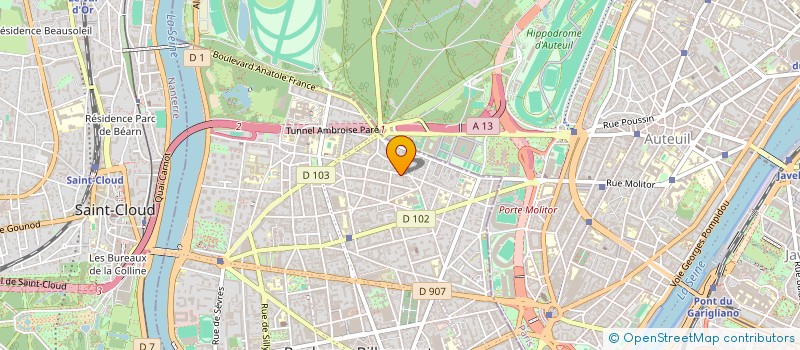 localisation de l'entreprise SCI REDON JEAN JAURES à BOULOGNE-BILLANCOURT
