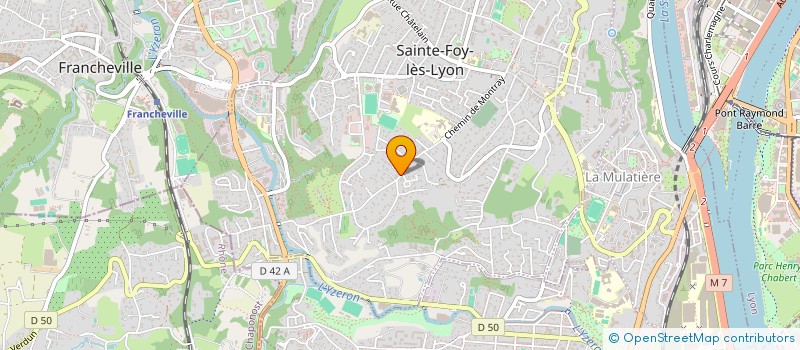 localisation de l'entreprise SCI REDONSER  SAINTE-FOY-LES-LYON