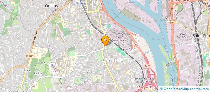 localisation de l'entreprise SCI REDOUTE  OULLINS-PIERRE-BENITE