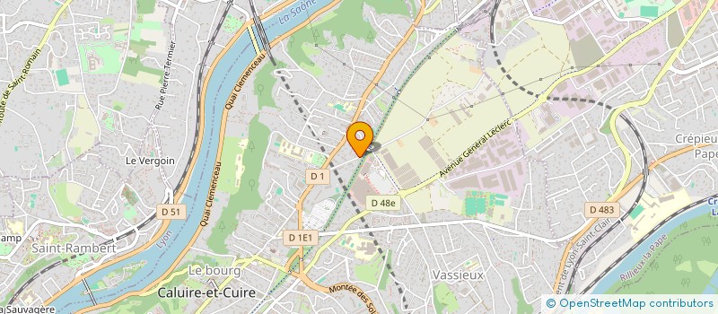 localisation de l'entreprise SCI REDROCKS  CALUIRE-ET-CUIRE