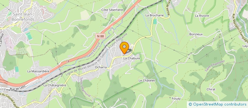 localisation de l'entreprise SCI REDSAYOKEN  SAINT-CHAMOND