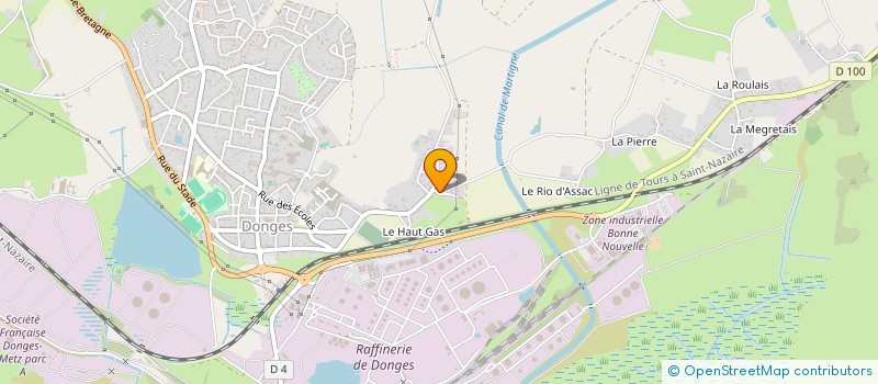 localisation de l'entreprise SCI REDSEB  DONGES