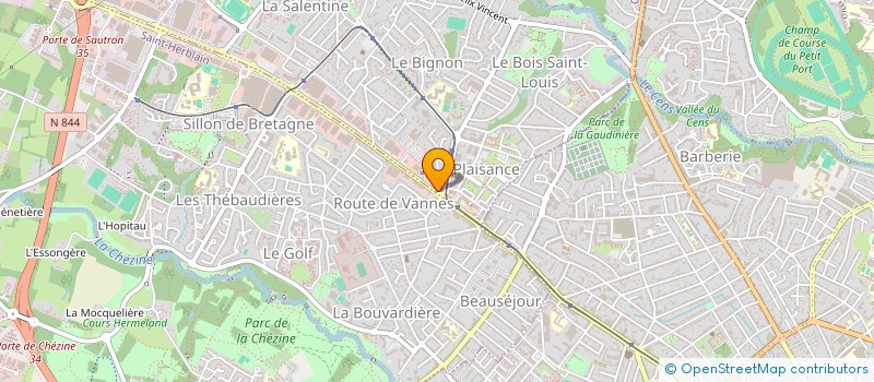 localisation de l'entreprise SCI REDUREAU à ORVAULT