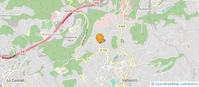 localisation de l'entreprise SCI REEP à VALLAURIS
