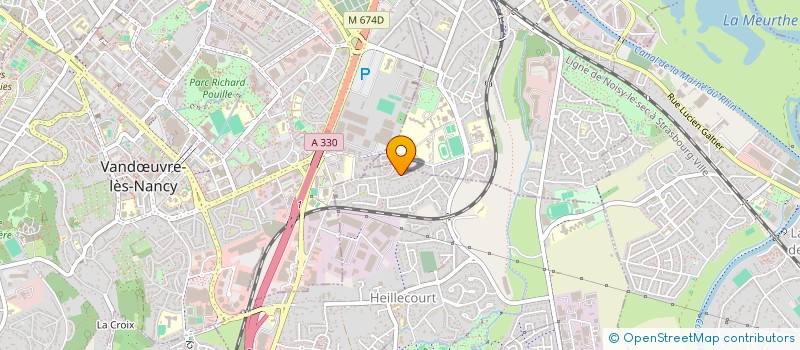 localisation de l'entreprise SCI REFAHI  HEILLECOURT