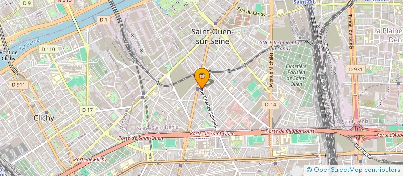 localisation de l'entreprise SCI REFERIRE à SAINT-OUEN-SUR-SEINE