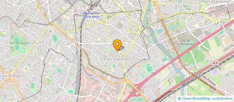 localisation de l'entreprise SCI REFLEX à MONTPELLIER
