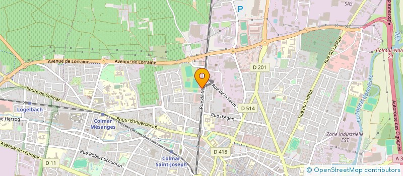 localisation de l'entreprise SCI REFLEX  COLMAR