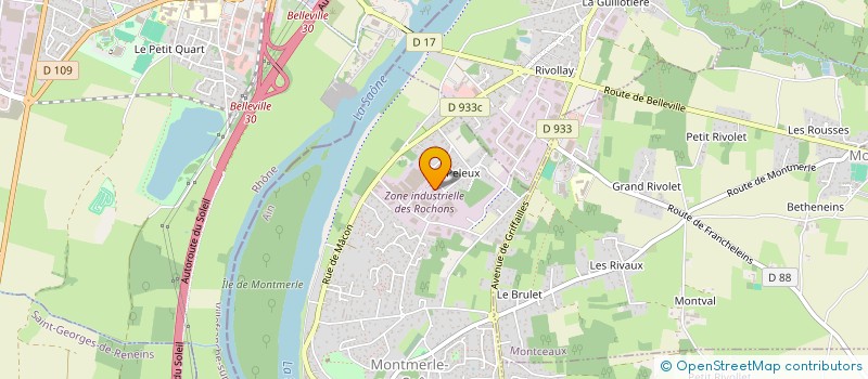 localisation de l'entreprise SCI REFLEX  MONTCEAUX