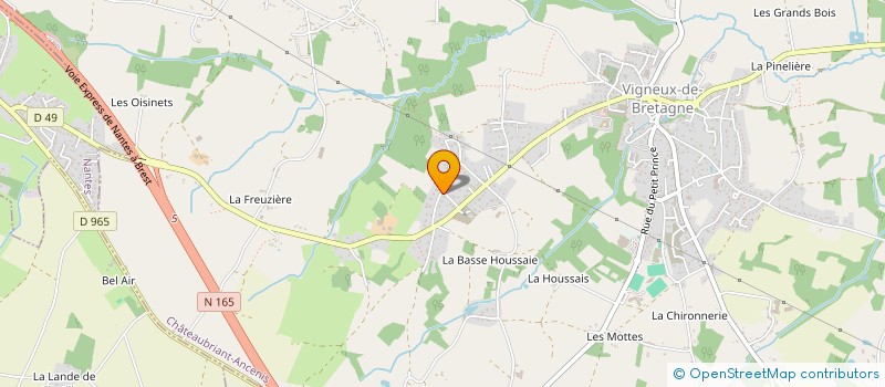 localisation de l'entreprise SCI REFLEXE à VIGNEUX-DE-BRETAGNE