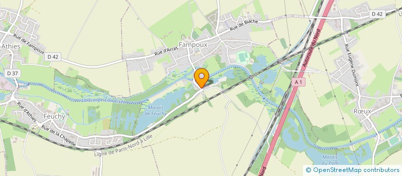 localisation de l'entreprise SCI REFOUNI  FAMPOUX