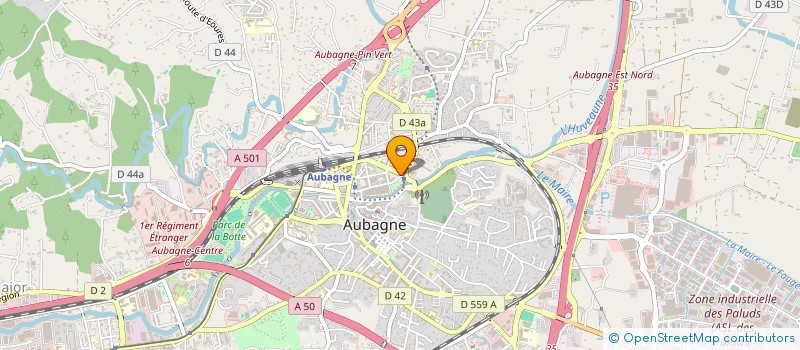 localisation de l'entreprise SCI REFRE à AUBAGNE