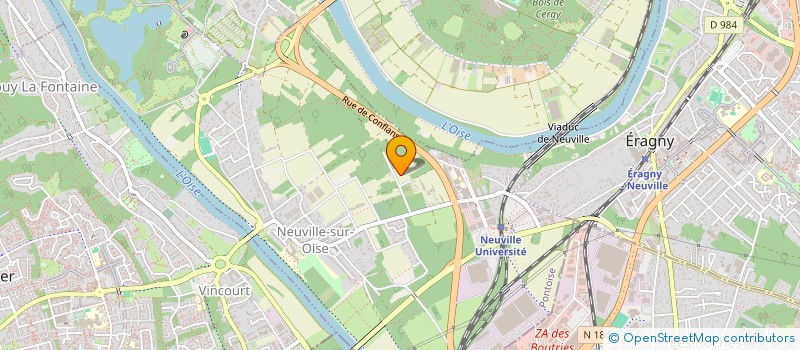 localisation de l'entreprise SCI REFT  NEUVILLE-SUR-OISE