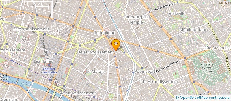 localisation de l'entreprise SCI REFUGE DES EVETTES  PARIS