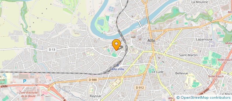 localisation de l'entreprise SCI REG à ALBI