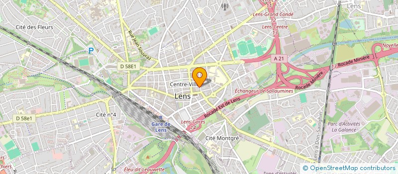 localisation de l'entreprise SCI REGAIN  LENS