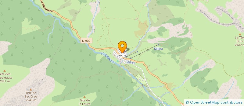 localisation de l'entreprise SCI REGARDS à SAINT PAUL SUR UBAYE