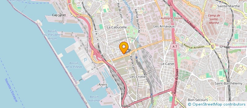 localisation de l'entreprise SCI REGAUD à MARSEILLE