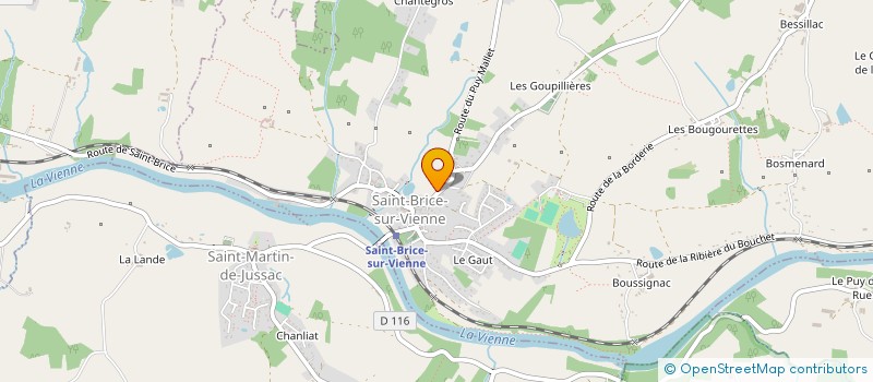 localisation de l'entreprise SCI REGBOU  SAINT-BRICE-SUR-VIENNE