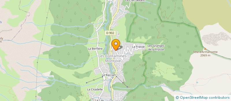 localisation de l'entreprise SCI REGEANIUM  LES CONTAMINES-MONTJOIE