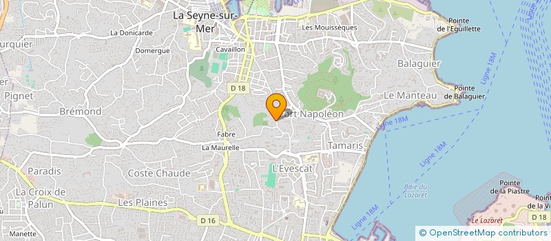 localisation de l'entreprise SCI REGEN à LA SEYNE-SUR-MER