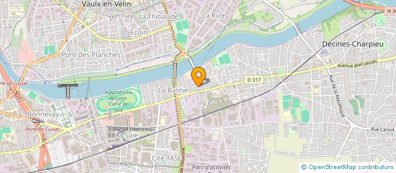 localisation de l'entreprise SCI REGENCE  DECINES CHARPIEU