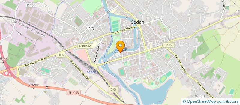 localisation de l'entreprise SCI REGENTE III  SEDAN