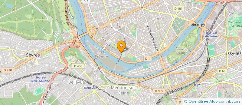 localisation de l'entreprise SCI REGIE NATIONALE DES USINES RENAULT à BOULOGNE-BILLANCOURT