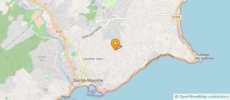 localisation de l'entreprise SCI REGINA à SAINTE-MAXIME