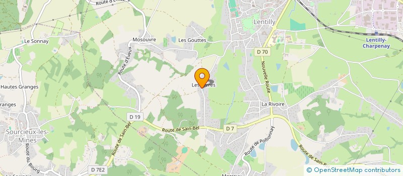 localisation de l'entreprise SCI REGINA  LENTILLY