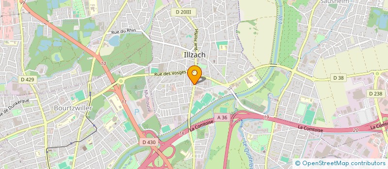 localisation de l'entreprise SCI REGINE  ILLZACH