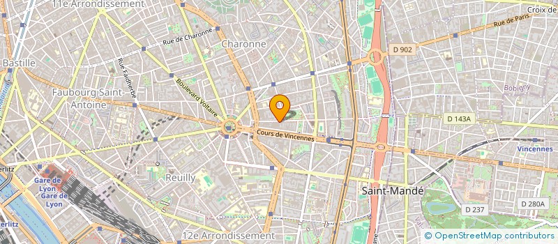 localisation de l'entreprise SCI REGINE GOSSET  PARIS