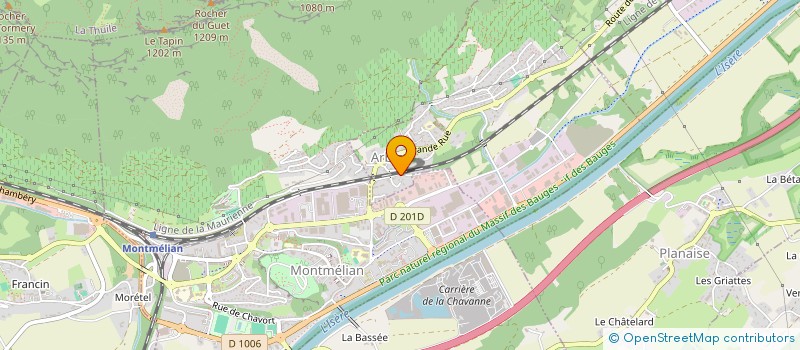 localisation de l'entreprise SCI REGION PARISIENNE ET SAVOIE  PORTE-DE-SAVOIE