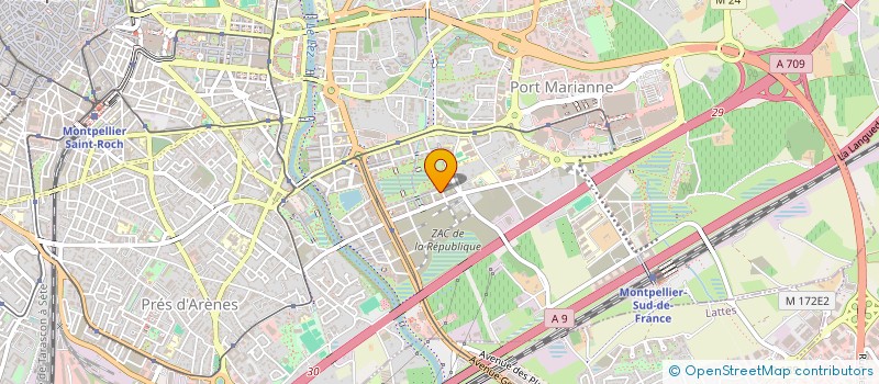 localisation de l'entreprise SCI REGIONALE AVEYRONNAISE à MONTPELLIER