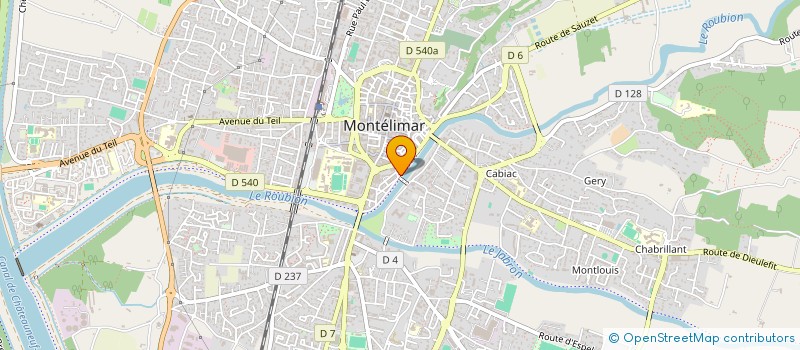 localisation de l'entreprise SCI REGIS à MONTELIMAR