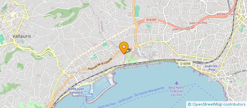 localisation de l'entreprise SCI REGITIMA à VALLAURIS