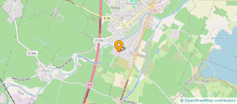 localisation de l'entreprise SCI REGLISSE  POLLESTRES