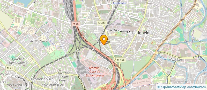 localisation de l'entreprise SCI REGLISSE  SCHILTIGHEIM