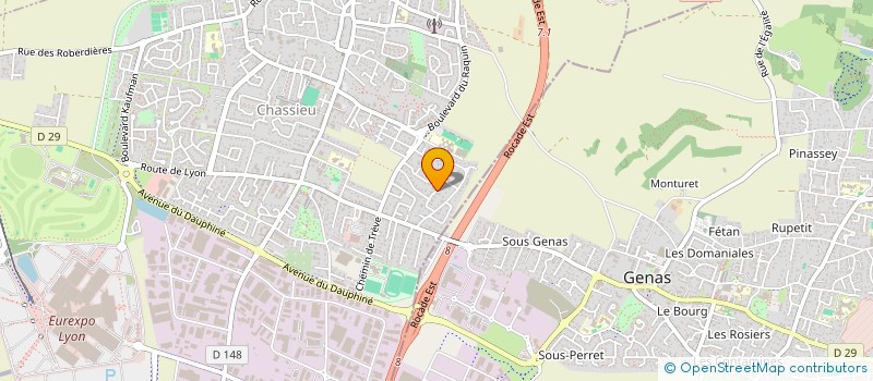 localisation de l'entreprise SCI REGLISSE  CHASSIEU