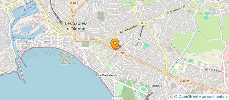 localisation de l'entreprise SCI REGNIER à LES SABLES D'OLONNE