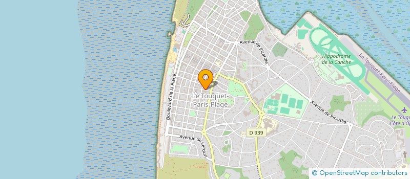 localisation de l'entreprise SCI REGNIER DUBROEUCQ à LE TOUQUET-PARIS-PLAGE