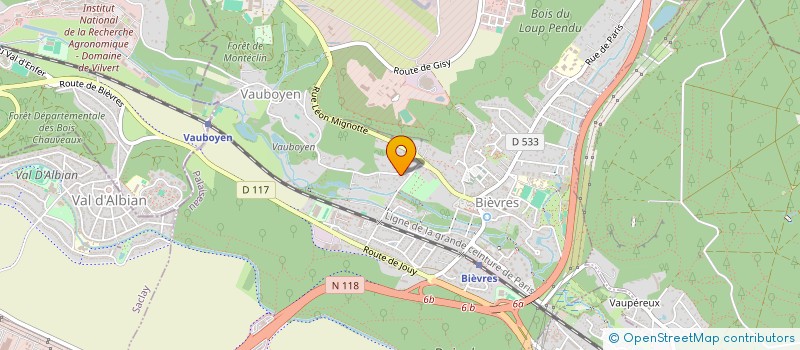 localisation de l'entreprise SCI REGNIER VOISIN  BIEVRES